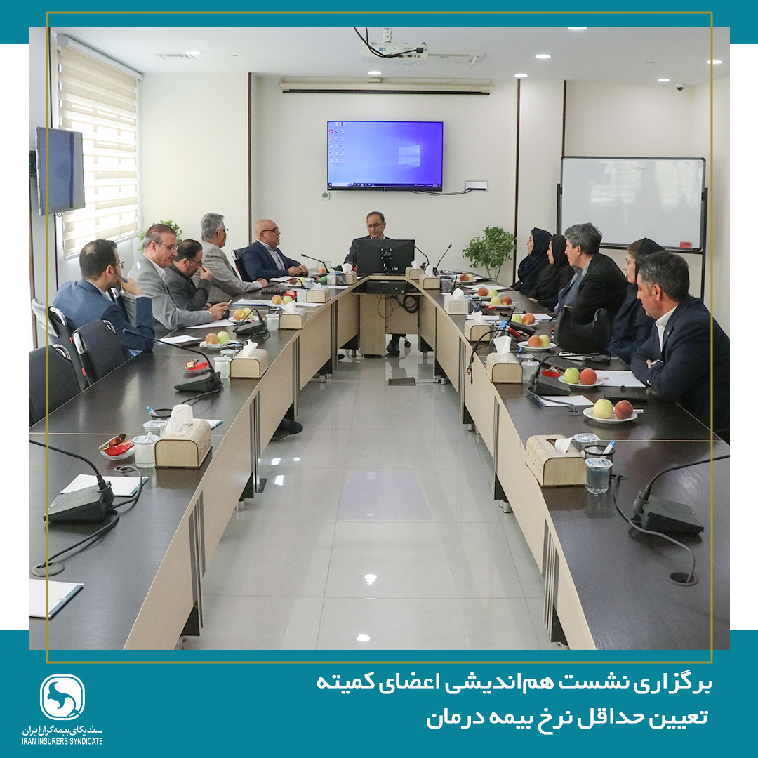 برگزاری نشست هم‌اندیشی اعضای کمیته تعیین حداقل نرخ بیمه درمان با دبیرکل سندیکای بیمه گران ایران