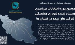 دومین دوره انتخابات سراسری هیئت‌رئیسه شورای هماهنگی شرکت‌های بیمه در استان‌ها